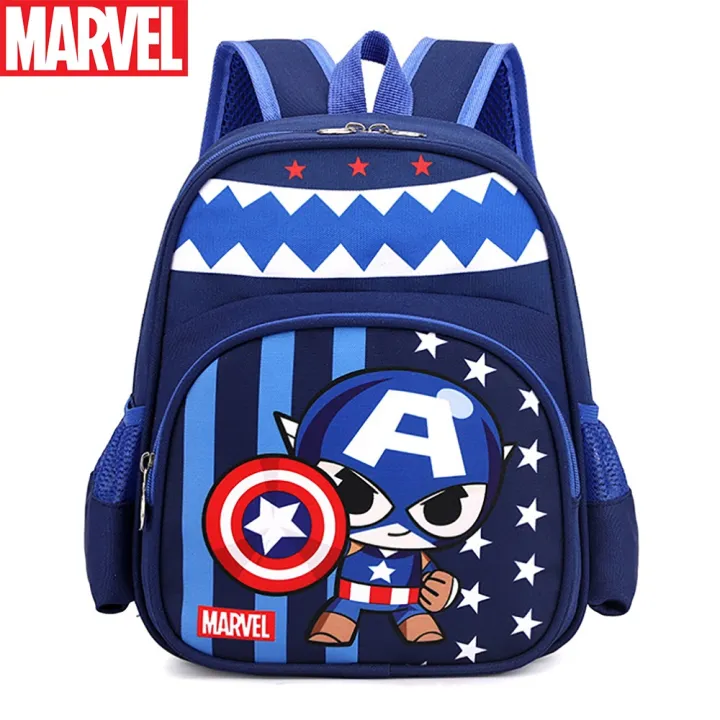 Marvel%20New%20Kids%20Cartoon%20Schoolbags%20For%20Boys%20Cute%20Captain%20America%20Spider-man%20Large%20Capacity%20Backpack%20Children's%20Fashion%20Light%20Bag%20-%20Image%203