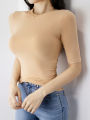 Solid Thin See Through T Shirt Women Cotton Short Sleeve Slim Basic Korean Style Clothes Tee Shirt Femme 2024 Summer Top. 