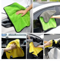 30X30 cm Car Bike Wash Double Layer Ultra Soft Scratch Proof Microfiber Towel. 