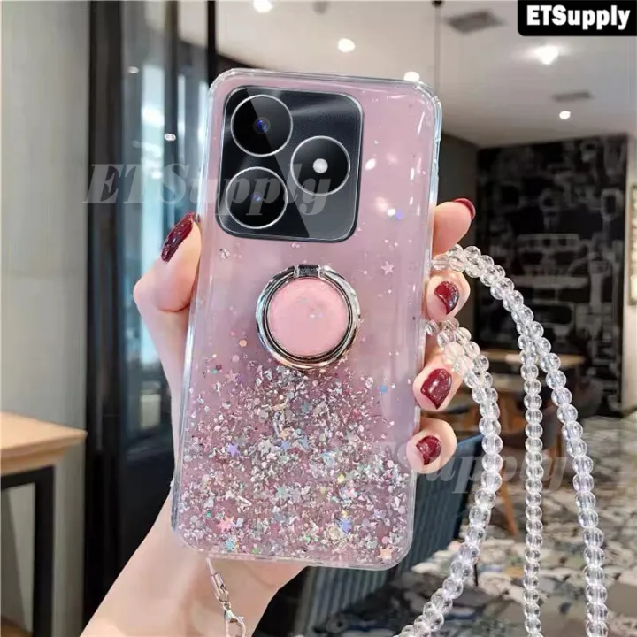 Phone%20Case%20Realme%20Note%2050%20Shiny%20Glitter%20Ring%20Soft%20Back%20Cover%20Transparent%20Full%20of%20Stars%20Sky%20Holder%20Stand%20for%20Realme%20Note%2050%20Case%20with%20Lanyard%20-%20Image%203