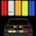 10 pcs x Rectangular Reflective Sticker Car Bumper Safety Reflective Stickers. 