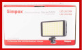 Simpex Professional Slim LED 270 Video Light Dual Colour White/Warm White with Battery Charger. 