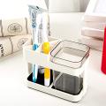 1pcs-Toothbrush Box Holder 1 Cup Bathroom Storage Toilet Two Removable Toothbrush Box Seat.