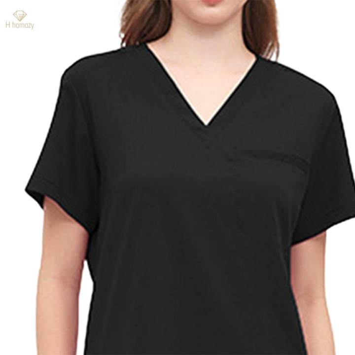 Womens%20Uniform%20Scrub%20Set%20Nurse%20Top%20and%20Joggers%20Pants%20Breathable%20Workwear%20-%20Image%207