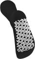 2 Pair Anti Slip Grip Non Skid Crew Cotton Socks.
