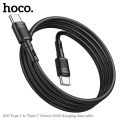 Hoco X83 3A 60W Type-C to Type-C Cable 60W Cable Fast Charging Data Cable PD Cable USB C to USB C Cable 1M.