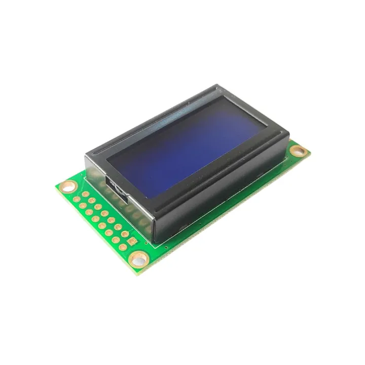 802 LCD 8x2 Character 5V LCD Display Module For Arduino Blue Color ...