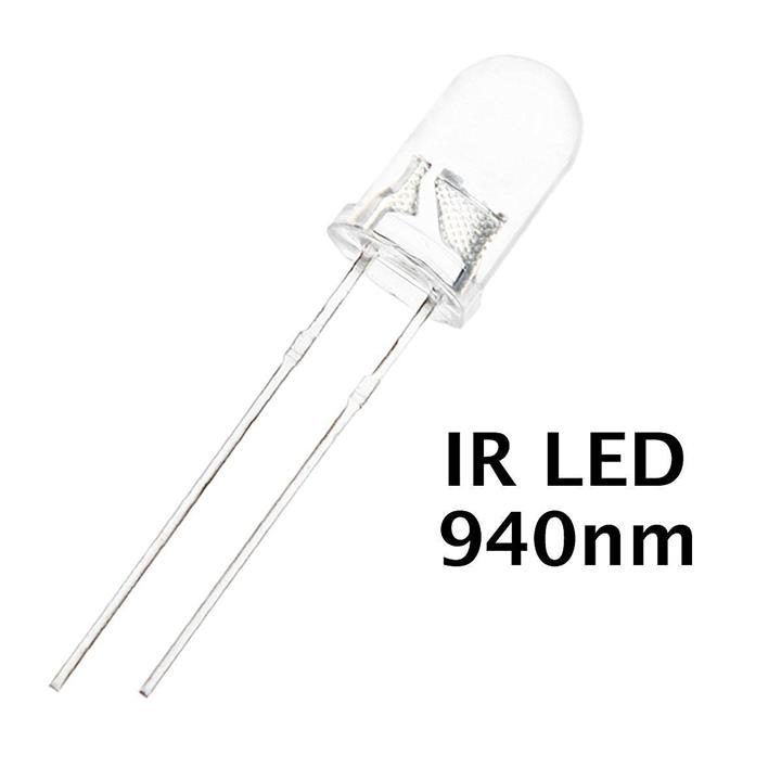 5Pcs-%205mm%20TRANSPARENT%20LED%20IR%20Transmitter%20LED%20Sensor%205mm%20940nm%20IR%20LED%20Lights%20Infrared%20Transmitters%20RX%20LED%20Sensor%20Lights%205mm%20For%20Electronics%20TV%20Camera%20Remote%20Control%20-%20Image%202