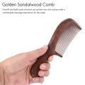 Unisex Sandalwood Comb Women Men Home Travel Wood Anti-Static Fine-Tooth Comb Wooden Handles Hair Comb. 
