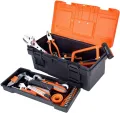 Tool box plastic 15'' hands tools and electronics. 