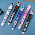 Cartoon Astronaut Ballpoint Pen Student Creative Ten-color Pen Multi-color Hand Account Pen Stationery Supplies. 
