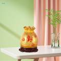 Resin Piggy Bank Money Box Statue Feng Shui Ornament for Bedroom Living Room Decor. 