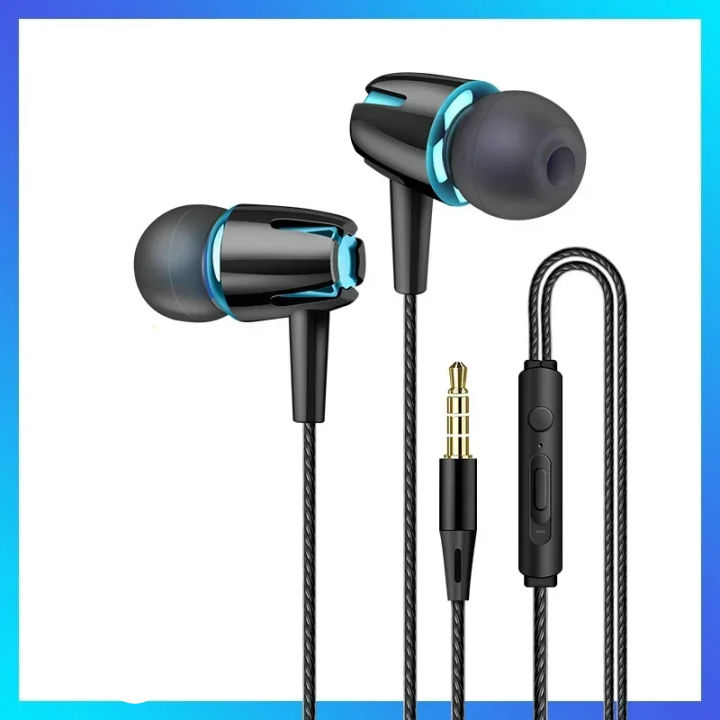 E18 wired headset in-ear cell phone line control with microphone call 3.5mm tuning universal earbuds