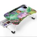 " Multi-function and Removable Stand Folding Computer Laptop Desk Small Bed Desk Simple Dormitory Lazy Table Bed with Laptop Table with Holder Slot Portable Table Stand for Laptop Tablet Reading Table - cloth stand".