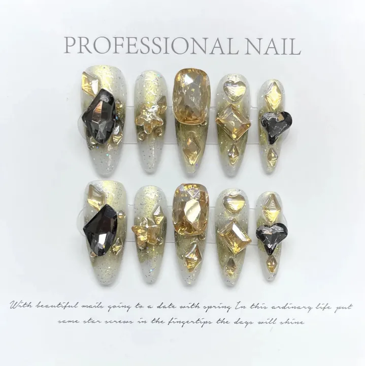 Angel%20Wings%20Punk%20Y2K%20Handmade%20Nails%20Professional%20Wearable%20Advanced%20Press%20On%20Nails%20Designed%20Almond%20Pointed%20Nail%20Art%20With%20Glue%20-%20Image%207