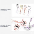 Eyelash Curler With Comb Mermaid Tail Handle Makeup Eyelash Curling Clip Cosmetic Eyelashes Beauty Makeup Tool Accessories Gift MIRRORRR. 