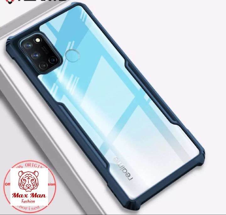 For Realme 7i/ C17 Edge-Reinforced Shockproof Cushion Back Clear Hybrid Transparent Hard Cover Casing - Phone - Camera