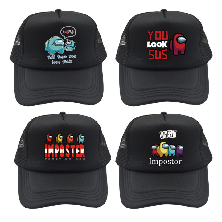 Among Us Peripheral Sun Hat Werewolf Killing Hat Children Spring and Summer Sun Hat Spring and Summer Adult Sun-Poof Peaked Cap