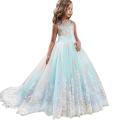 BlingBlingStar Lace Girl Princess Bridesmaid Pageant Tutu Tulle Gown Party Wedding Dress.