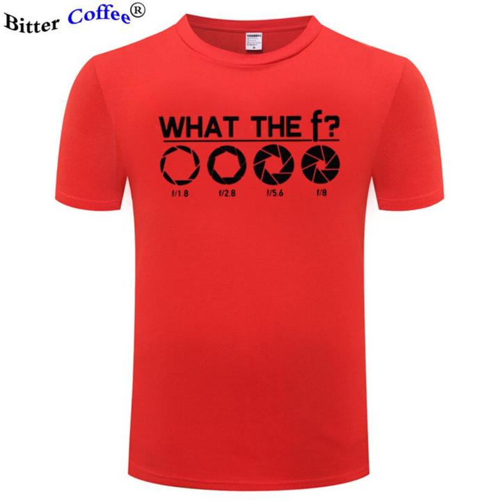 summer Fashion Funny Camera on Shoot Manual T Shirt Men Short Sleeve Cotton Photography Men Tee Tops EU Size