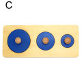 Montessori Wood Knob Puzzle Peg Board Geometric Shape Match Baby Educational Toy. 