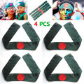 4 PCS Bangladesh National Flag Headband China Fabrics Potaka Show Patriotism ideal Any Occasion Celebrate Victory or Independence Day Stationery Craft items Green And Red Color for Men and Women - Sticky Notes Gift Item Brand Class. 