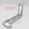 L Plate Hand Grip Holder with Hotshoe for GFX100S Silver. 