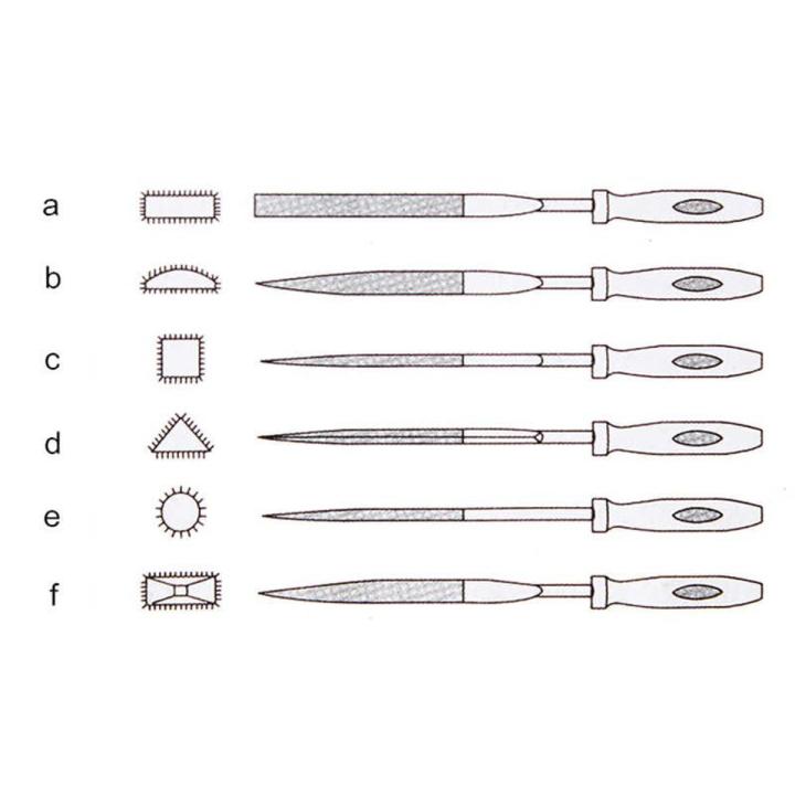 Niddle File set 6pcs - Hark Caput