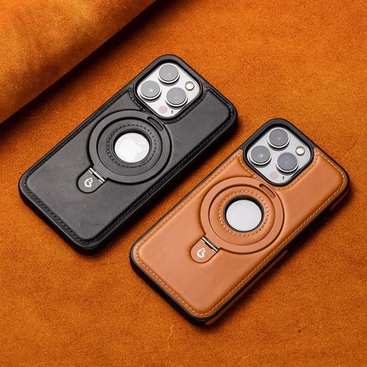 For%20Apple%20iPhone%2012%20Pro%20Max%20Leather%20Material%20with%20Metal%20Magnetic%20Folding%20Stand%20Case%20Cover%20-%20Image%208