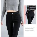 Black Leggings Women's Pants Outer Wear Spring and Autumn Thin Pencil Tappered New High Waist Slimming All-Matching Magic Pants. 