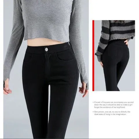Black%20Leggings%20Women's%20Pants%20Outer%20Wear%20Spring%20and%20Autumn%20Thin%20Pencil%20Tappered%20New%20High%20Waist%20Slimming%20All-Matching%20Magic%20Pants%20-%20Image%207