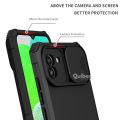 Quiberk for Samsung Galaxy A03 Phone Case Slide Camera Cover Kickstand Hard Shockproof Armor Back Casing. 