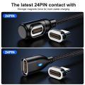 Computer Samsung ok Notebook Micro Type C Fast Charging SB C Cable Type C to U0W Magnetic AUFU 2PCS 10 PD 5A90 Degree Magnet Cable for Macbo.