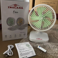 Portable Mini Desk Fan Rechargeable Table Fans with Battery USB Type C Cable Wire Three-Speed Wind for Car Outdoor Household Use.