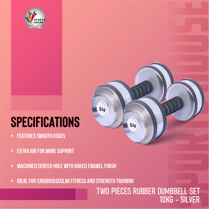 Two%20Pieces%20Rubber%20Dumbbell%20Set%20-%2010kg%20-%20Silver%20-%20Image%204