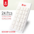 Beideli 24 Pieces Socket Cover Protector Set For Children Protection Satefy Equipment Socket Safety Cover Children Anti-Electric Shock Protection. 