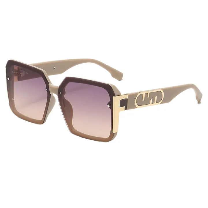 Women's%202024%20Spring%20Fashion%20Retro%20Oversized%20Sunglasses%20F%20Brand%20Square%20Shades%20European%20and%20American%20Trendy%20Street%20Style%20Fashion%20Sun%20Glasses%20-%20Image%205