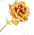 Elegant 24K Gold Plated Golden Rose Flower - Home Decoration Item. 