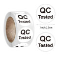 500Pcs QC PASS Adhesive Labels Factory QC Sticker QC Quality Inspection Sticker 1inch Round Seal Stickers Business Supplies.