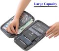 Travel Passport Holder Bag Family Travel Waterproof Wallet Document Organizer for Women and Men. 