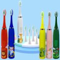 Children Sonic Electric Toothbrush Cartoon Pattern USB Smart Kids Tooth Brush 6 Replacement Brush Heads Oral Care Cleaning Tool. 