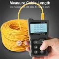 Multi-functional LCD Network Cable Tester Wire Tracker PoE Checker Inline PoE Voltage and Current Tester with Cable Tester with Illuminate Function. 