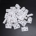 90Pcs Shelf Cabinet 90 Degree Plastic Corner Braces Angle Brackets White. 