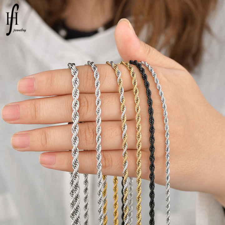Stainless Steel Cuban Minimalist Link Chain For Men
