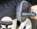 Car Tire Cleaning Brush T-Shaped Vehicle Wheel Hub Wash Brush. 