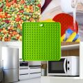 Mat For s s Slow Food Bowls Pet  Feeding Food Bowl Silicone  Feeding Lick Pad  Slow Feeders Treat Dispensing - Yellow Square. 
