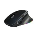 HXSJ H5 Multi-Device Performance Mouse USB BT Mouse Backlit Rechargeable Ergonomic Mice Optical Mouse Office for Computer PC.