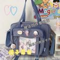 Japanese High School Girls Crossbody Bags Nylon Book Bag Transparent Itabag Women Handbags JK Bag Second Element Shoulder Bag. 