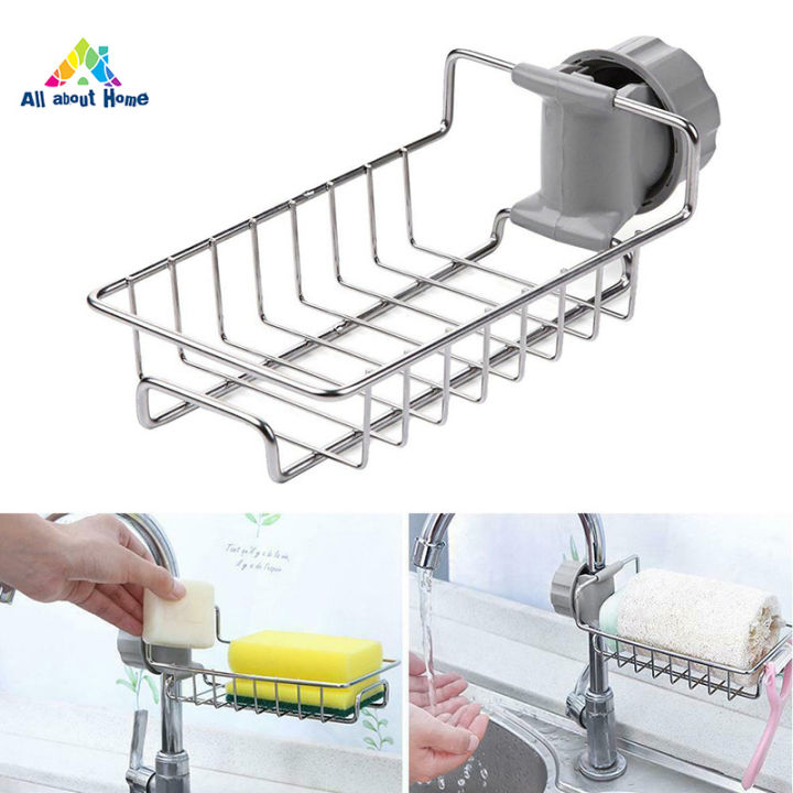 Faucet%20Sink%20Rack%20Rag%20Drain%20Storage%20Rack%20Household%20Kitchen%20Toilet%20Bathroom%20Organizer%20Punch%20Free%20Sink%20Storage%20Rack%20Stainless%20Steel%20Drain%20Rack%20Sponge%20Soap%20Cloth%20Storage%20Holder%20Shelf%20-%20Image%202