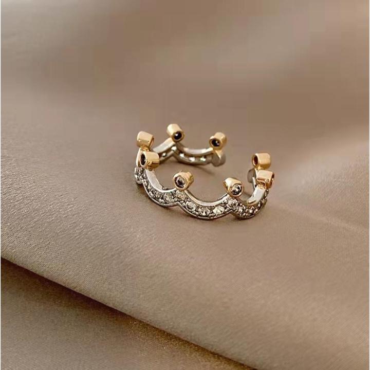 Barbara Bangladesh Jewelry Princess Diaries Korean Crown Adjustable Zircon Ring - Ring For Girls